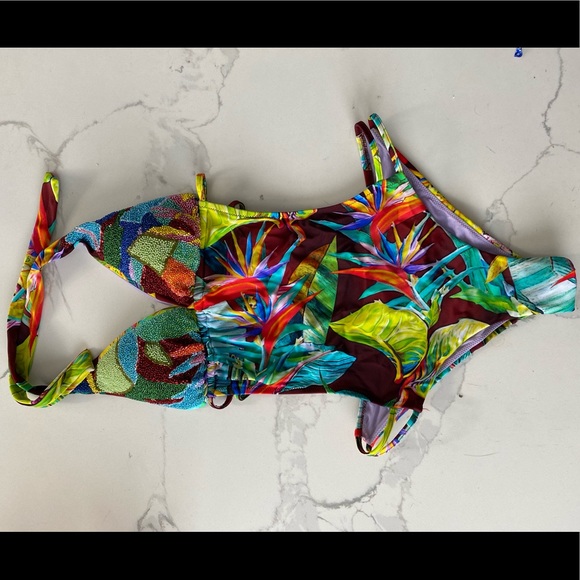 Tropical beaded swim suit - Picture 1 of 5